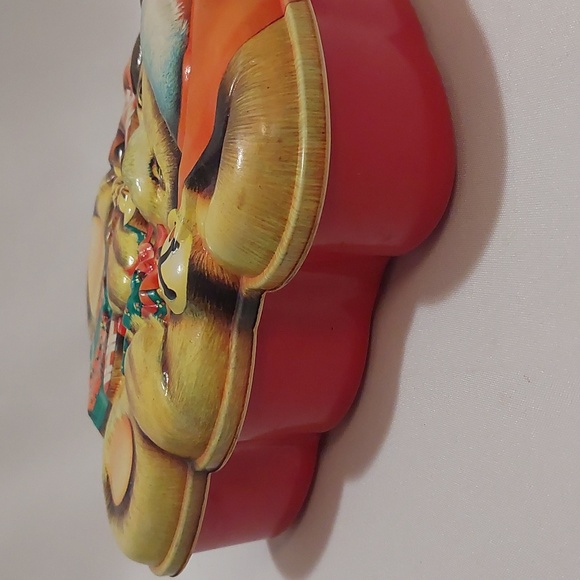 Ullman Cole Vintage Christmas Cookie Treat Container Large Teddy Bear VGC - Picture 7 of 9